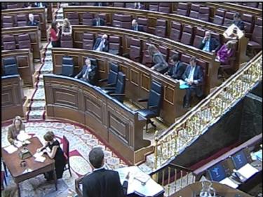 El Congreso, tras hora y cuarto de intervención de Zapatero | TV