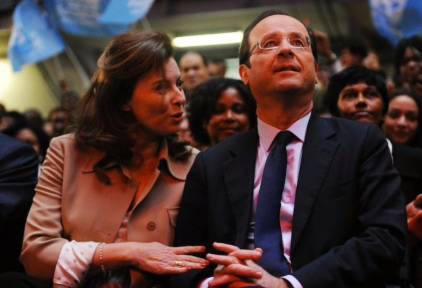 Trierweiler, con Hollande | Corbis