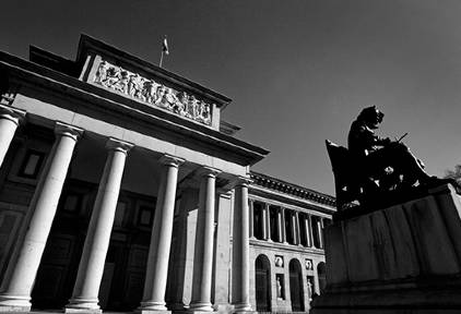 Fachada del Museo del Prado, en Madrid.