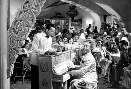 Rick, Sam y el piano en 'Casablanca'