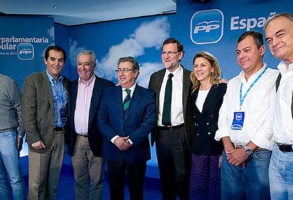Rajoy, con Nieto y Sanz además de parte de la cúpula | Tarek