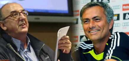 Jaume Roures y José Mourinho. | LD