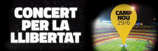 Cartel del 'Concierto por la libertad' | concertperlallibertat.cat