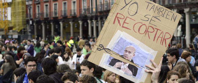 Estudiantes universitarios en la huelga educativa de mayo | Efe