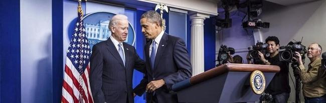 Obama junto a Biden, este mircoles. | Efe