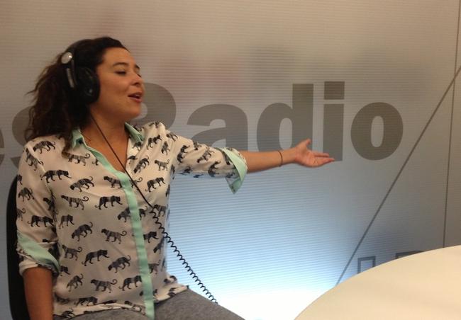 Olga Romero, en los estudios de esRadio