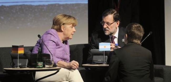 Uno de los 'aparte' con Merkel | EFE