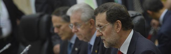 Rajoy con Monti este viernes. | Diego Crespo