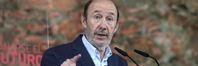 Alfredo Pérez Rubalcaba, este sábado. | EFE