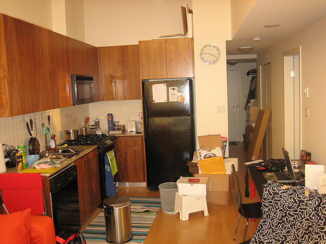 Una cocina limpia y ordenada es posible chic Salon cocina juntos