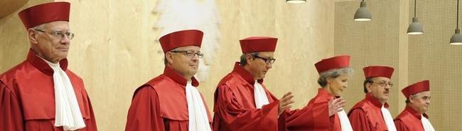 Los jueces del Tribunal Constitucional alemn esta maana | Efe