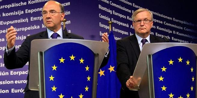 El ministro de Economa francs junto a Oli Rehn | EFE