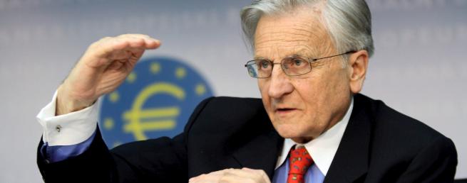 El presidente del BCE, Jean Claude Trichet, en la rueda de prensa del jueves | Efe