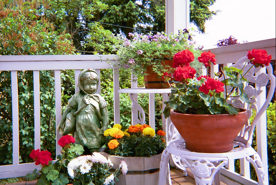Ideas para balcones pequeños chic Decoración Balcón Garden