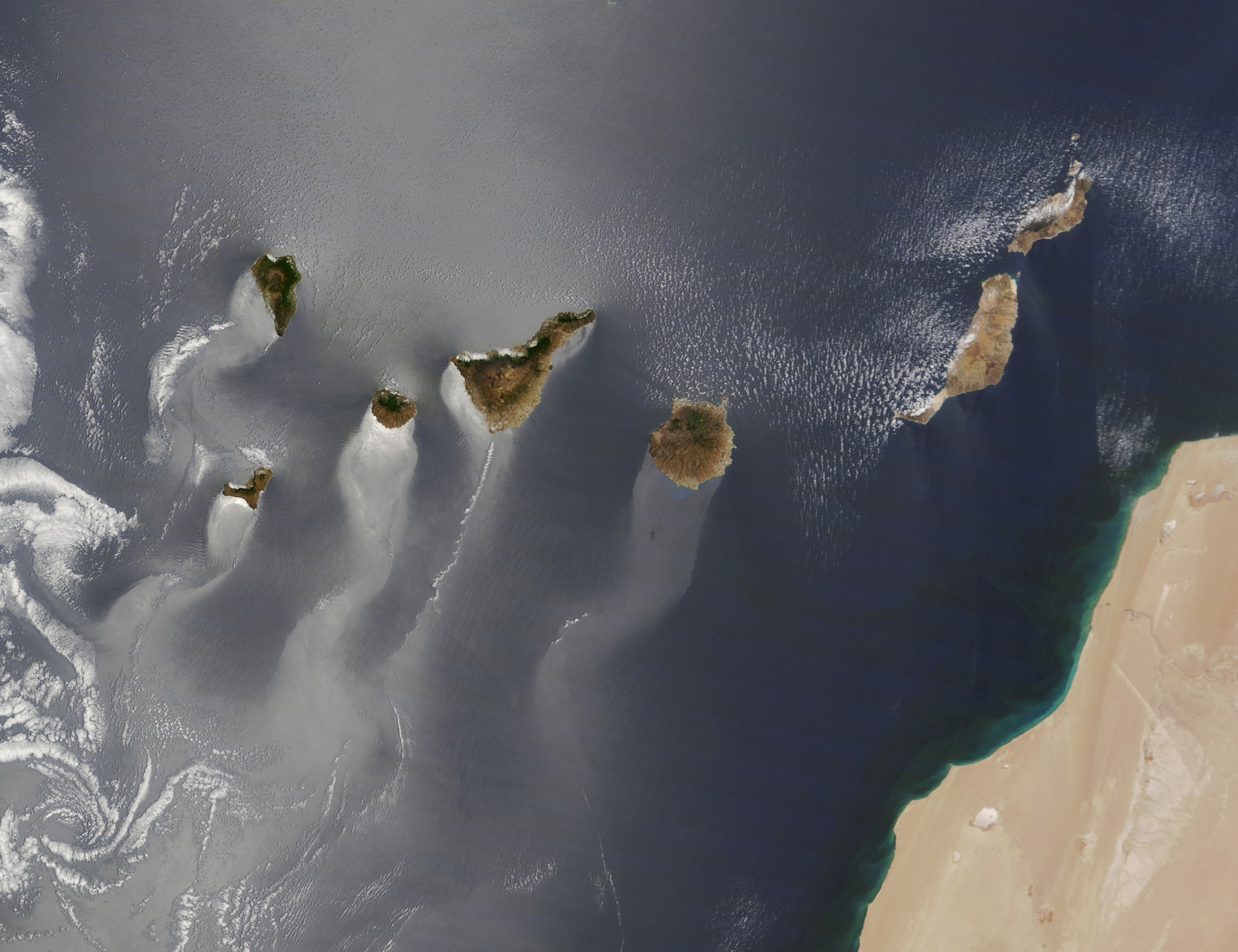 La imagen de las Islas Canarias que ha ganado el certamen. | NASA
