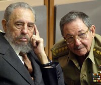 Fidel y Raúl Castro.