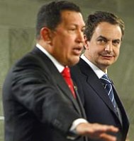 Chávez y Zapatero.
