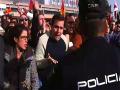 Disturbios y protestas sindicalistas en Murcia 