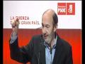 Rubalcaba le manda un recado a Zapatero