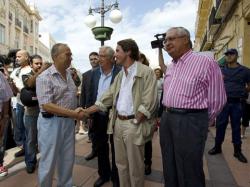 Jos Mara Aznar durante su visita a Melilla | EFE