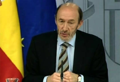 Rubalcaba no quiso hablar sobre el posible comunicado de ETA