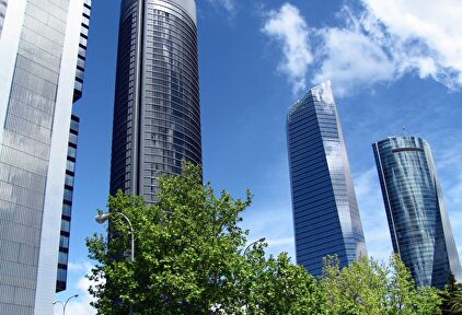 Cuatro torres en el norte de la ciudad de Madrid |  Achivo
