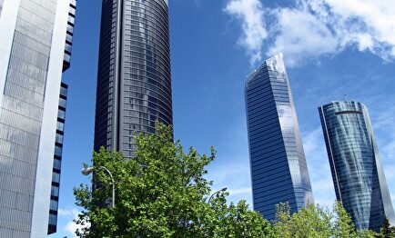 Cuatro torres en el norte de la ciudad de Madrid |  Achivo
