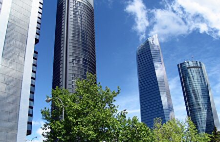 Cuatro torres en el norte de la ciudad de Madrid |  Achivo