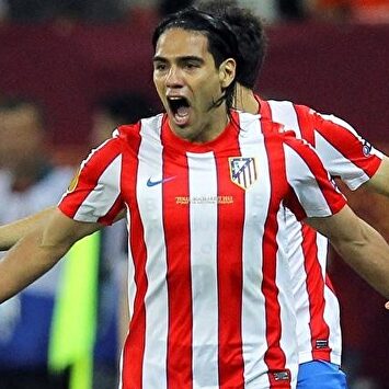 Radamel Falcao, autor de dos goles en la final de la Europa League de 2012 ante el Athletic. | Archivo