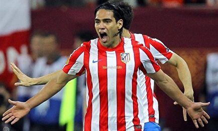 Radamel Falcao, autor de dos goles en la final de la Europa League de 2012 ante el Athletic. | Archivo
