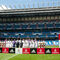 El estadio Santiago Bernabéu ha sido el lugar escogido para presentar la nueva equipación del club blanco, desde esta temporada patrocinado por Emirates