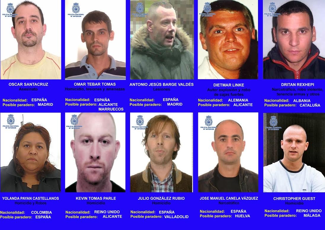 Los 10 Más Buscados Por La Policía Libertad Digital 5581