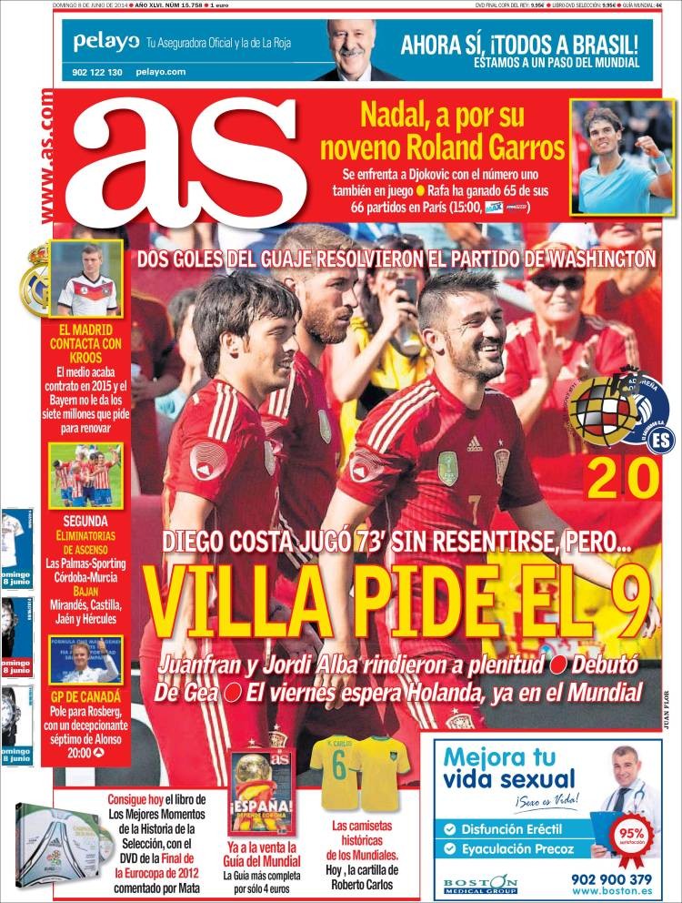 Portadas de los periódicos del domingo 8 de junio - Libertad Digital