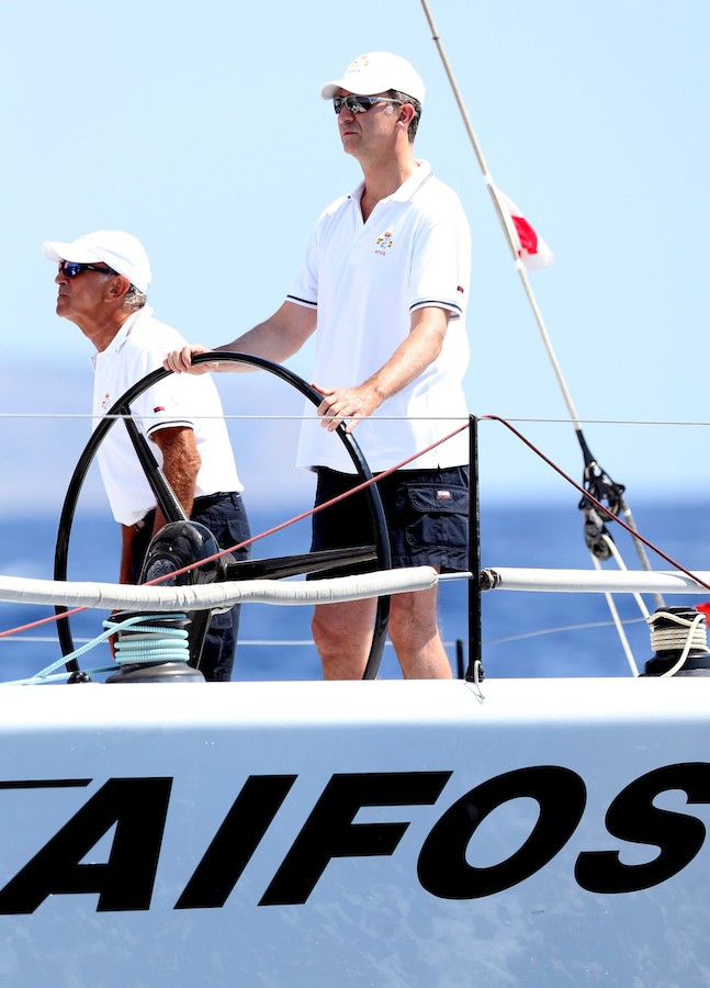 El Rey, en la Copa del Rey de Vela Chic