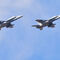 Dos cazas F18 Hornet del Ejército del Aire.