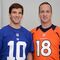 Peyton y Eli Manning (Fútbol americano)Los New York Giants y los Indianapolis Colts, dos equipos de la NFL que están formados alrededor de los hermanos Manning, Peyton y Eli. Además, son hijos de Archie, ex quarterback de Houston, New Orleans y Minnesota.