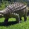 AnkylosaurusApareció en la tercera película y repite en Jurassic World. Este herbívoro estaba completamente acorazado. Al final de la cola poseía un mazo con el que podía romper huesos a los depredadores que le atacaban. Podía alcanzar los 9 metros de longitud y pesar 6 toneladas