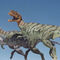 MetriacanthosaurusSu nombre aparecía en los tubos de ADN de Jurassic Park, aunque el dinosaurio no apareció en la película. Este carnívoro vivió en la Europa de finales del Jurásico. Su nombre significa "reptil moderadamente espinoso", debido a que la longitud de sus vertebras es mayor que la de los típicos predadores, pero menor que la de los espinosáuridos. Podía alcanzar los 8 metros de longitud