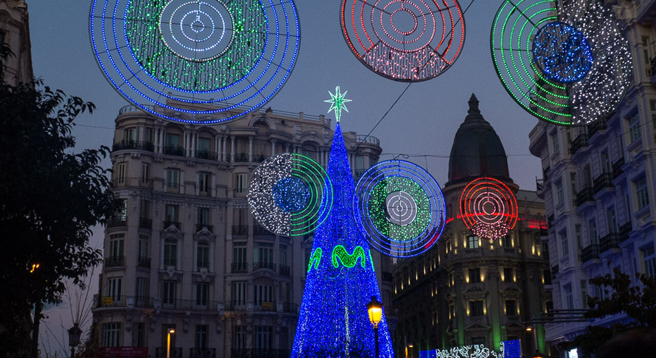 Luces de Navidad en Madrid Chic