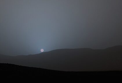 Puesta de sol desde Marte |  NASA
