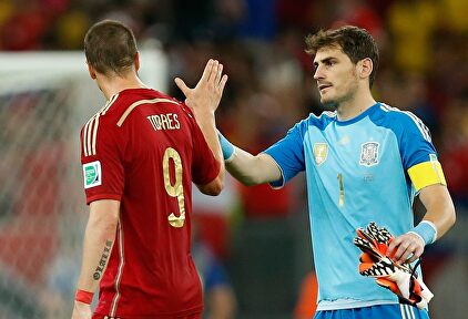 Iker Casillas, en un partido de la selección española. | Cordon Press/Archivo
