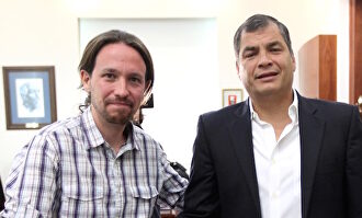 Pablo Iglesias y Rafael Correa, en una imagen de archivo | Archivo
