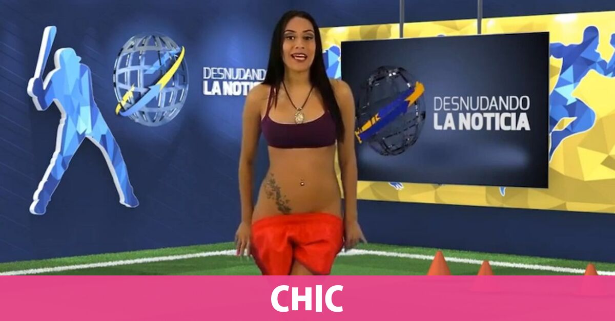 La presentadora venezolana Yuvi Pallares se desnuda en directo en pleno  informativo - Chic