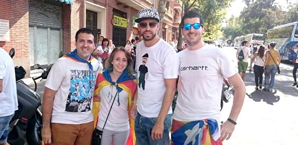 Gerard Piqué, en la Diada de 2015. |  Twitter