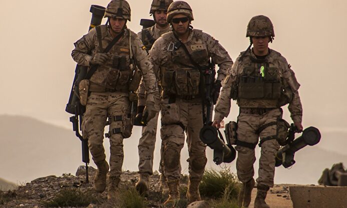 Militares de La Legión durante unas maniobras. | Flickr-Ejército de Tierra
