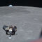 Vista de la Luna y la Tierra desde el Apolo 11
