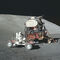 Módulo lunar y LRV sobre la Luna