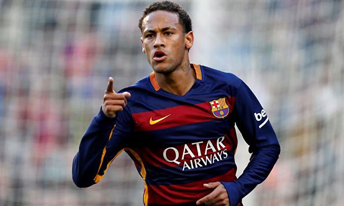 Neymar celebra un gol con el Barcelona. | EFE