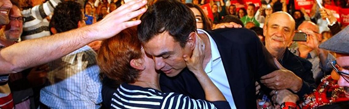 Pedro Sánchez, en un mitin del PSOE | EFE