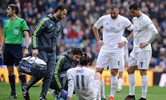 Bale en una de sus lesiones con el Real Madrid. |  EFE